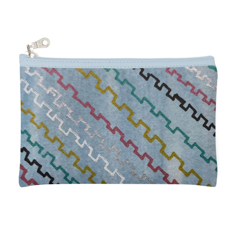 Blue grey Zipped Pencil case