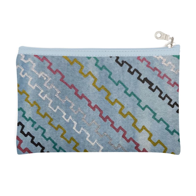 Blue grey Zipped Pencil case