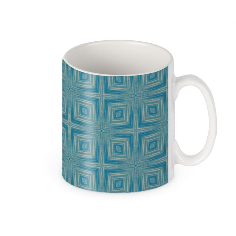 Blue and light gold cup