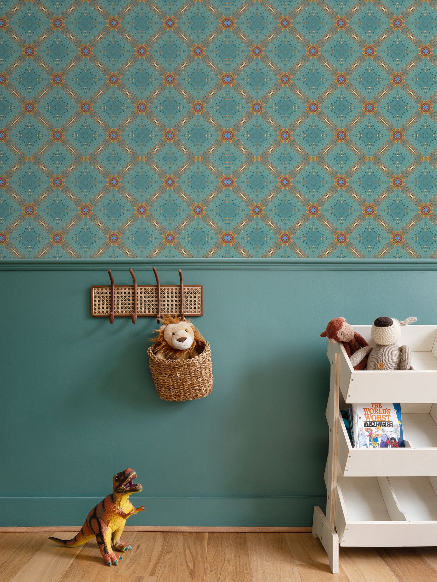 Turquoise & gold  Wallpaper