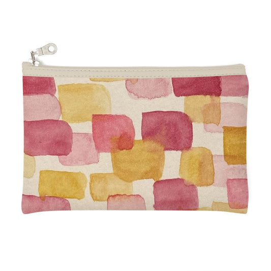 Red & beige chip Pencil case