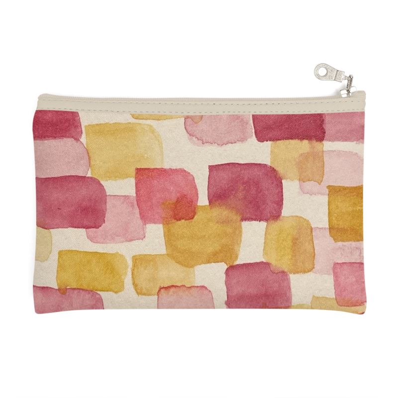 Red & beige chip Pencil case