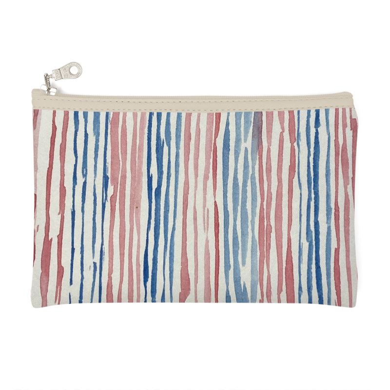 Red & Blue strip Pencil case