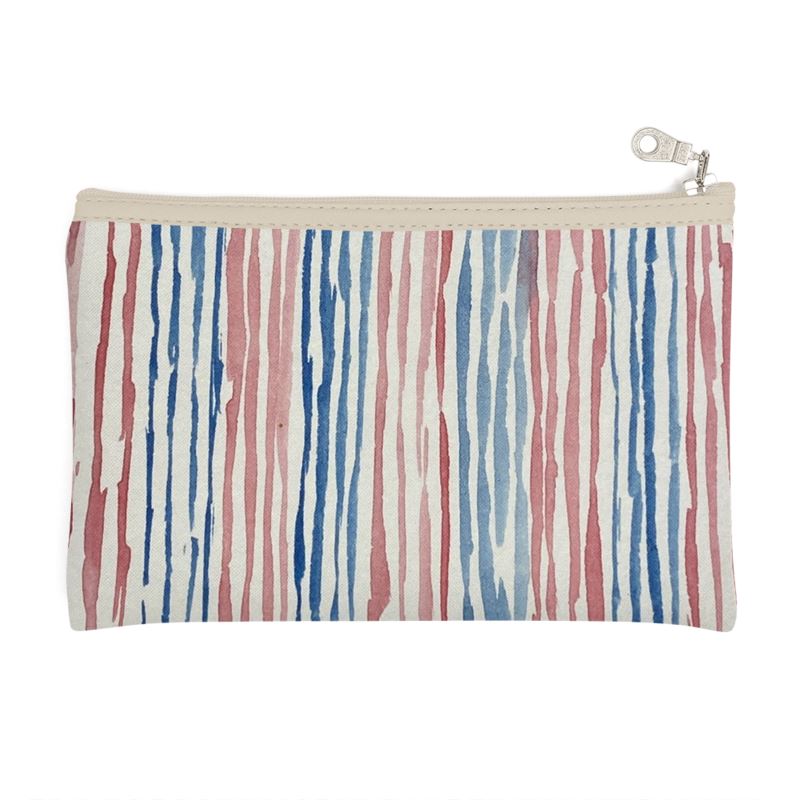 Red & Blue strip Pencil case